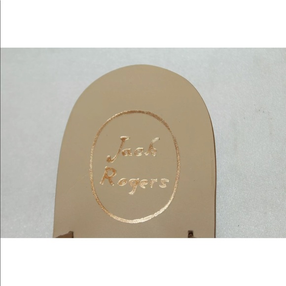 New! Jack Rogers cork embroidered slide sandals - Picture 6 of 8